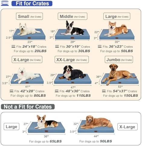 Waterproof Orthopedic Outdoor Dog Bed XL for Extra Large Dogs - Image 2
