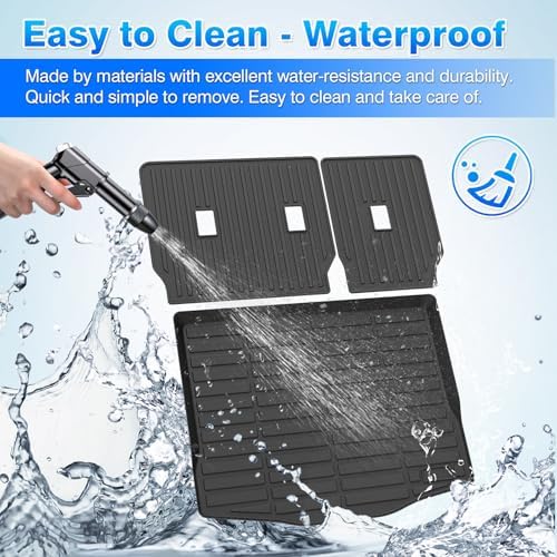 Escape Cargo Liner - Trunk Mat for Ford Escape Hybrid 5 Seats 2020-2026, All Weather Cargo Mat for Escape Accessories, Heavy Duty Car Mats, Car Accessories - Image 4