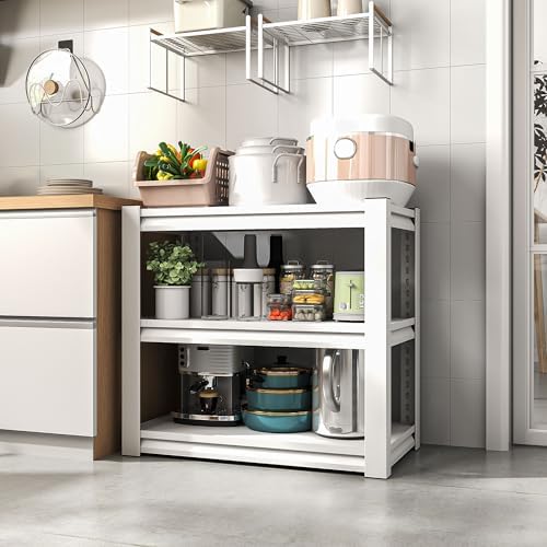 Garage Adjustable Storage Shelves, 3 Tier, Heavy Duty, 31" H*34.5" W*19.5" D, White - Image 2