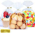 200pcs 5X7 inch Clear Cellophane Bags Gift Wrap Treat Party Favors Bags by MORIDA