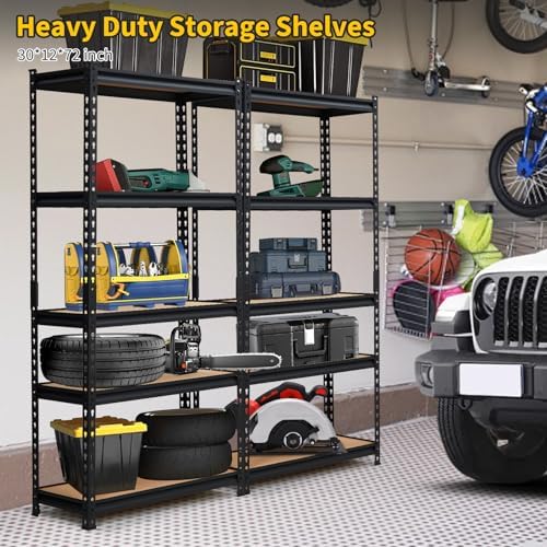 OUTLANE 5 Tier Garage Shelving Heavy Duty,1320 LBS Adjustable Rack Shelf - Image 7