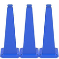 BESEA 3 Pack 28" Bright Blue Traffic Safety Cones by BeSea