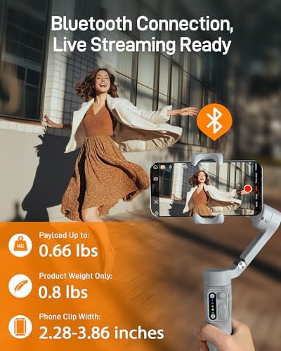 hohem iSteady X3 SE Foldable Phone Gimbal with Detachable Remote, Gray - Image 6