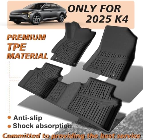 TripleAliners All Weather Floor Mats for 2024-2026 KIA K4 Accessories - Image 2