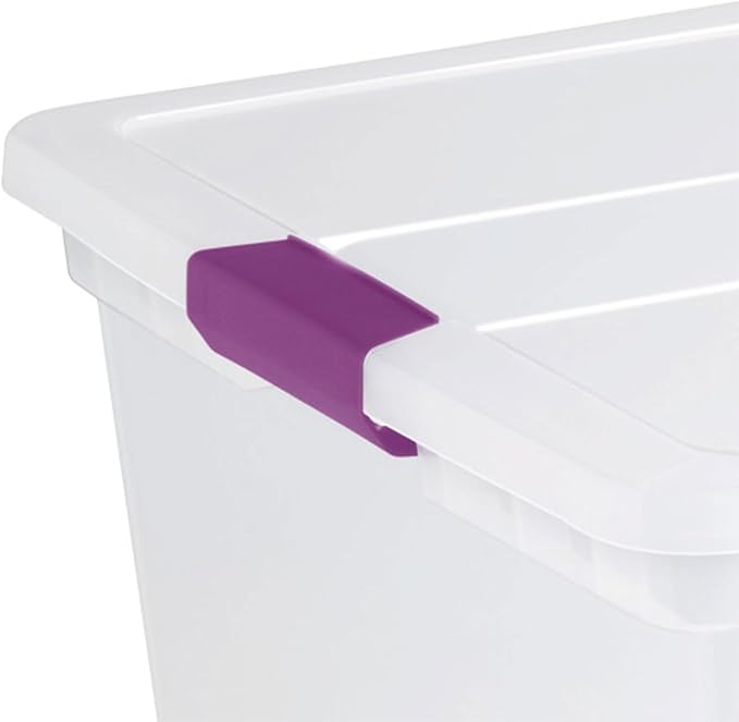 Sterilite 16-Pack 110 Quart ClearView Latch Box, Stackable Organizer Bins - Image 7