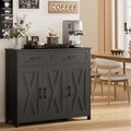 Homhedy Coffee Bar Storage Cabinet with Drawers, Kitchen Buffet Cabinet by Homhedy