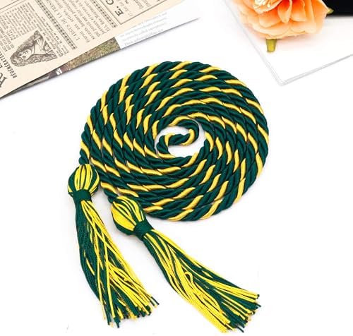 GraduationMall Graduation Honor Cord 68" ForestGold - Image 2