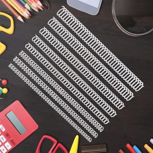 120 Pack Plastic Spiral Binding Coils Binder Binding Spirals Rings Multi Size Spiral Binding Wire Combs Spines Coils, 4:1 Pitch (White, 1/4 5/16 3/8 1/2 9/16 5/8 3/4 7/8 Inch) - Image 7