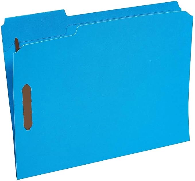 Staples Colored Reinforced Tab Fastener Folders Letter Size Assorted 50/Box - Image 3