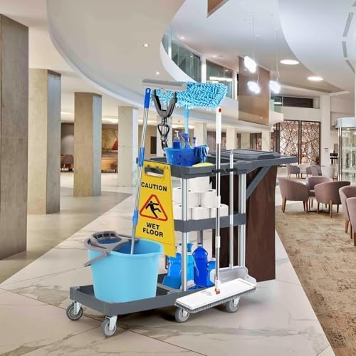 Heavy-Duty Janitorial Cleaning Cart - Image 2