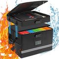 EXLIFBAG Fireproof File Organizer with Lock, 2 Layer by EXLIFBAG