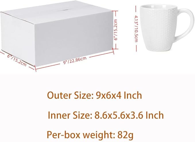 PETAFLOP 9x6x4 Shipping Boxes White Cardboard Mailing Boxes Single Wall - Image 2