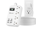 6 USB Surge Protector Power Strip- 10 Ft Extension Cord by Beeiker-BetterHelperforYou