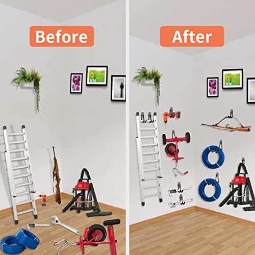 HUPBIPY Garage Hooks Heavy Duty, Large Square Wall Hooks - Image 6