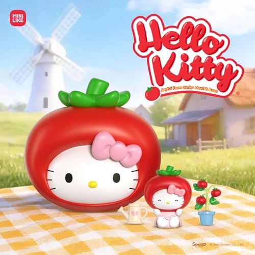 Sanrio Blind Box Hello Kitty Mini Figures Storage Box Joyful Farm Series Bean Mystery for Car Accessories Decorations Home Decor Birthday Gifts, Three Pieces in One Box, Random One Figure - Image 2