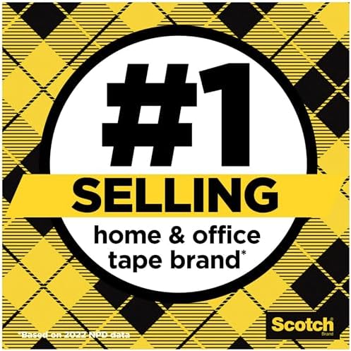 Scotch Double Sided Tape, 1/2 in x 500 in, 6 Dispensered Rolls (Pack of 16, 96 Count Total) - Image 3