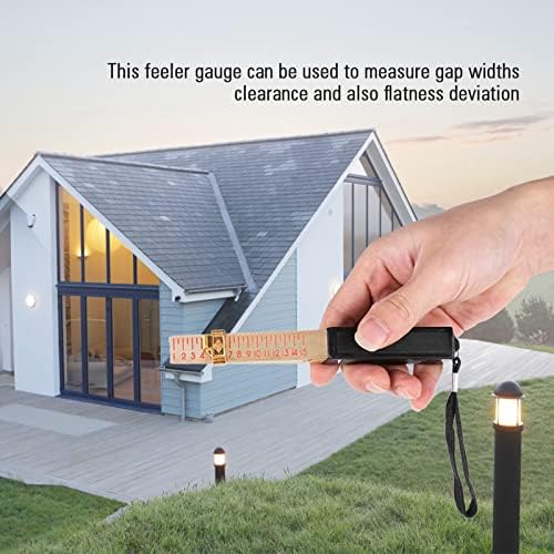 Taper Gauge, Universal Standard Gap Welding Wedge Feeler House Engineering Flatness Shaped Hole Measure Tool Aperture Scale Stepped Pipe Inspection Measuring Ruler for Width Thickness (Accuracy 0.5mm) - Image 2