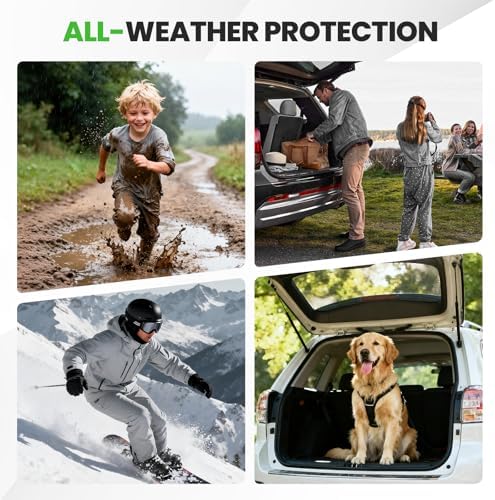 Cargo Mat for Hyundai Palisade 2020-2024 2025, All Weather Cargo Liner for Palisade Accessories Seat Back Cover Trunk Mat with Backrest Mat, Heavy Duty Car Mats, Car Accessories - Image 7