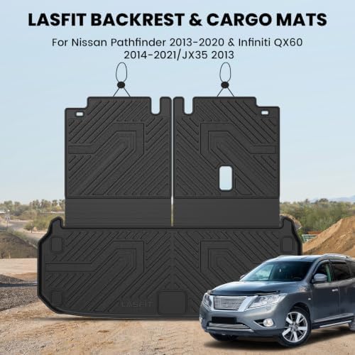 LASFIT Cargo Mats for Nissan Pathfinder 2013-2020/QX60 2014-2021/JX35 2013 - Image 2