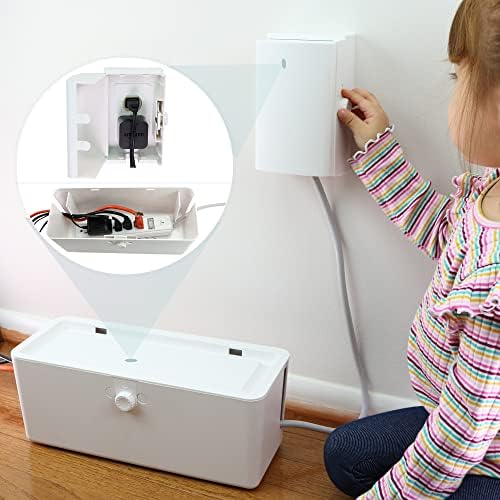 Baby Proof Outlet Cover Box & Power Strip Cover Box (Bundle) by WappaBaby