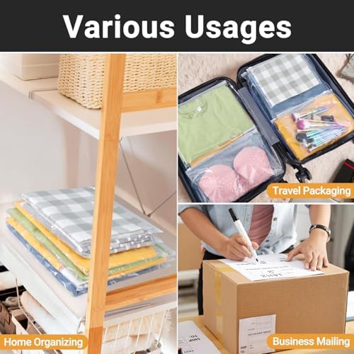 Clear Swimsuit Bags, Plastic Bags for Clothes, Bikini, Swimwear, Bathing Suit Storage, T Shirt Packaging, 12x8 inch, Pack of 50, 3 Mil with Vent Holes - Image 6