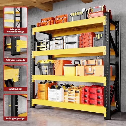 3000LBS Heavy Duty Garage Shelving Unit, Metal Utility Shelf - Image 3