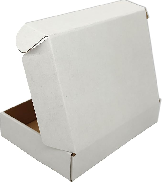 Small White Shipping Boxes for Small Business Pack of 25-11x8x2 inches - Image 4
