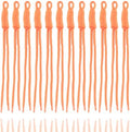 KJML DIY Paracord Keychain 12pcs Paracord Rope Keychain Braided Cord Rope Bag Charm for Purse Handbag Decoration Accessories by KJMLDIY