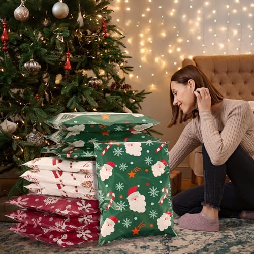 Fuxury Christmas Poly Mailers 14.5x19" 50Pcs,Large Shipping Bag for Clothes - Image 2