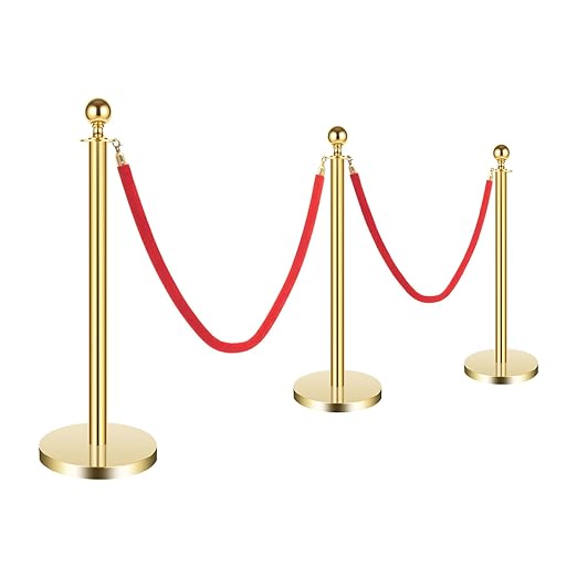 6-Piece Gold Stanchion Posts, Stanchions by BbqLiaxon