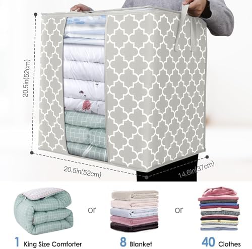 Storage Bags 8 Pack 100L Clothes Organization and Storage Containers - Image 3