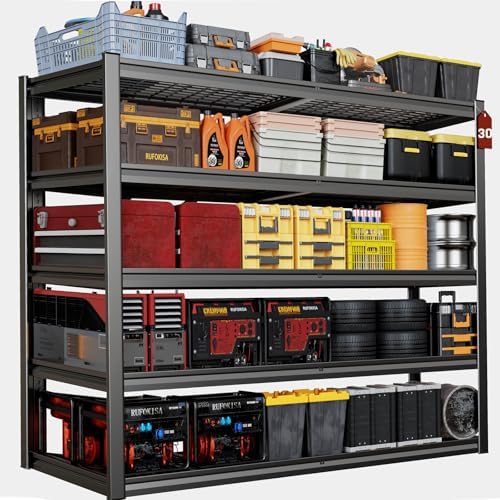 30" Deep Garage Shelving Unit, 55" W x 30" D x 72" H, Heavy Duty Garage Storage Shelves, 5 Tier Industrial Adjustable Shelves for Basement, Commercial Shelving by SKZNSA