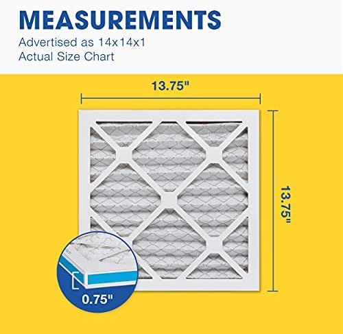 Aerostar Air Filter 14x14x1 MERV 11 AC Filter, HVAC, Furnace Filter, 6 Pack - Image 5