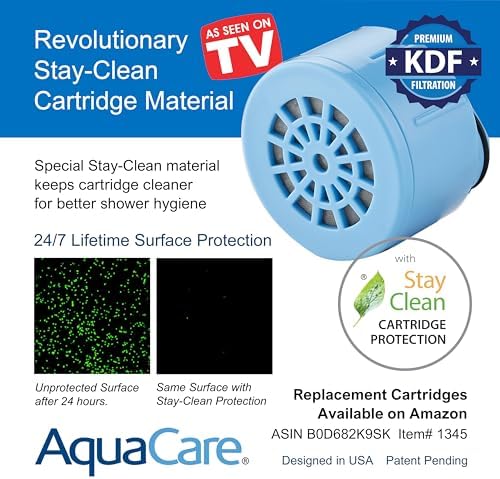 AquaCare Combo Shower Head Water Filter with Built-in 3-way Water Diverter - Image 6