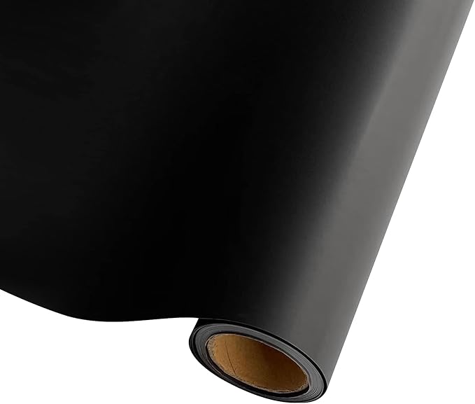 FWSA WRAPS Black Flower Wrapping Paper Roll by FWSAWRAPS