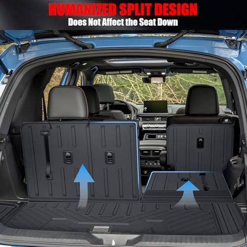 Floor Mats & Cargo Liner with Backrest Mat for Honda Pilot 2023-2025 2026 - Image 6