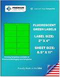 Premium Label Supply Bright Neon Color Fluorescent Stickers by PremiumLabelSupply