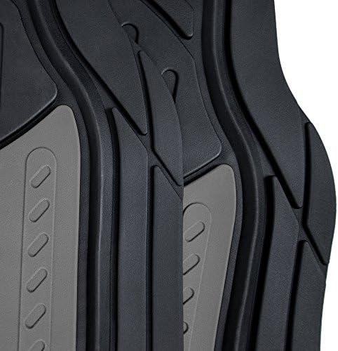 FH Group Monster Eye Full Set Rubber Floor Mats w. Trimmable Vinyl Trunk Liner/Cargo Mat Black- Fit Most Car, Truck, SUV, or Van (Black) F11313- F16403 - Image 4