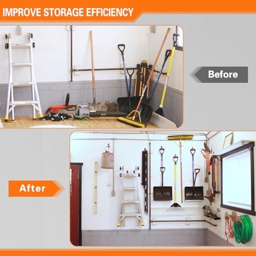 HUPBIPY Garage Hooks Heavy Duty, Large Square Wall Hooks - Image 4