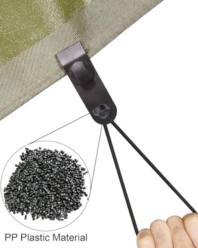 ABINLIN Small Bungee Cords with Hooks Heavy Duty 6 Inch 25 Pcs Black - Image 3