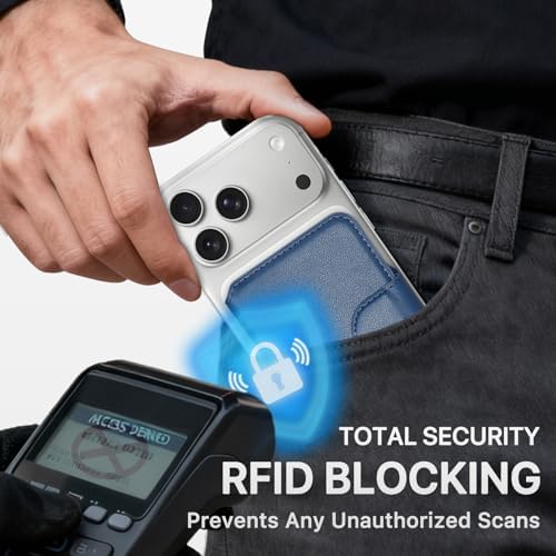 for MagSafe Wallet, Magnetic Phone Wallet RFID Blocking Strong Magnet - Image 6