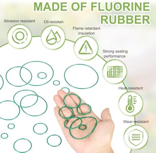 4pcs Fluorine Rubber O-Rings 130mm OD 125mm ID 2.5mm Width - Image 3