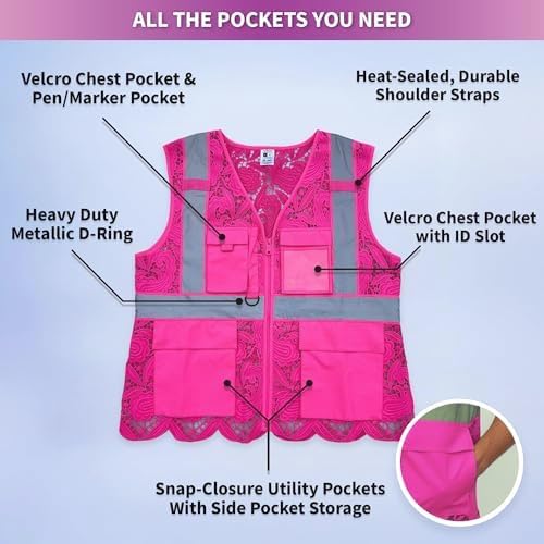 Lace-Mesh Safety Vest for Women & Men - Image 5
