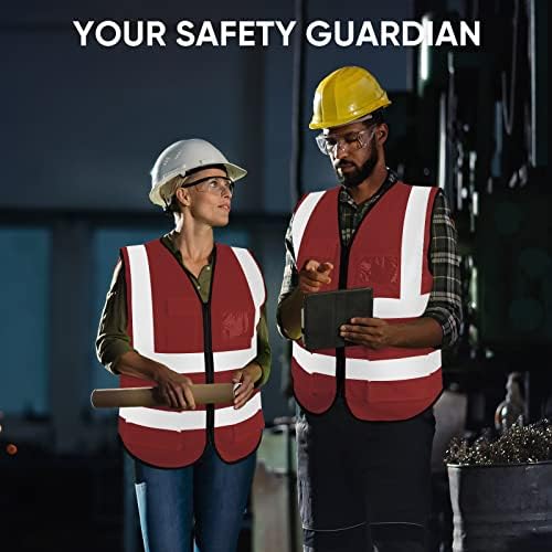 TICONN High Visibility Reflective Safety Vest for Men & Women, ANSI Class 2 - Image 6