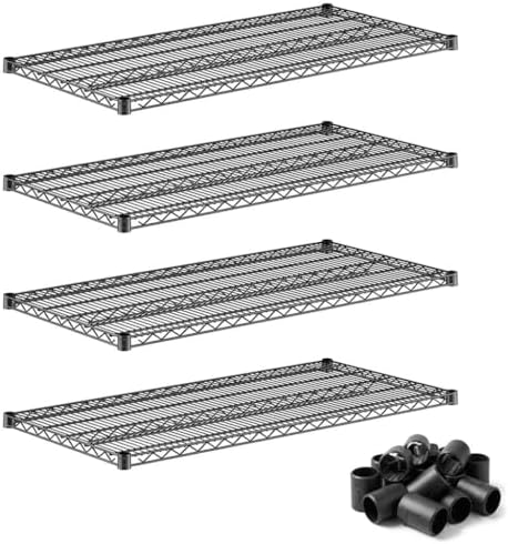 24" x 48" 4 Pack Commercial Wire Shelf Replacement, NSF, Heavy Duty Storage Support for Warehouse by Zedfire