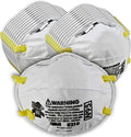 3M Personal Protective Equipment Particulate Respirator 8210, Pack of 160, N95, Disposable, NIOSH APPROVED, Smoke, Dust, Grinding, Sanding, Sawing, Sweeping by 3MIndustrial