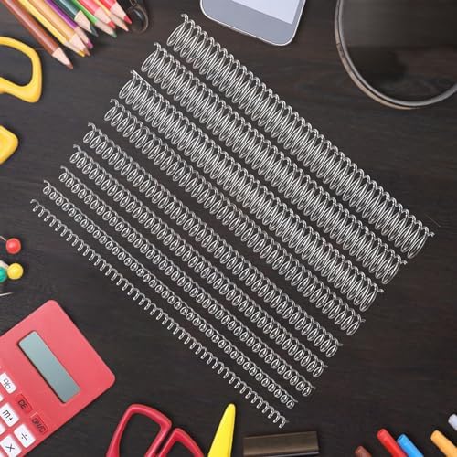 120 Pack Plastic Spiral Binding Coils Binder Binding Spirals Rings 8 Size Spiral Binding Wire Combs Spines Coils, 4:1 Pitch, 1/4 5/16 3/8 1/2 9/16 5/8 3/4 7/8 Inch (Transparent) - Image 6