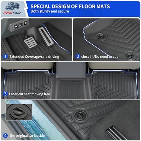 Rongtaod Floor Mats Set for 2025 2026 Toyota 4Runner Gas 5 Seats - Image 4