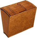 Globe-Weis PFXR217MHD /Pendaflex Heavy-Duty Expanding File,Open Top,12 Pockets,Monthly Index,Letter Size,Brown (R217MHD),(Pack of 5) by TOPSProducts