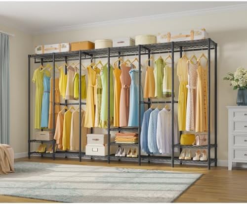VIPEK V60 Extra Large Portable Garment Rack for Bedroom, Black - Image 6